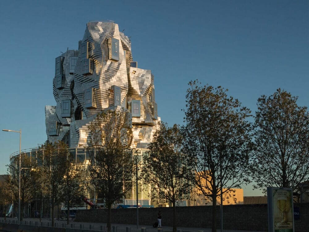 Frank Gehry unveils stainless steel-clad tower for Luma Arles arts centre